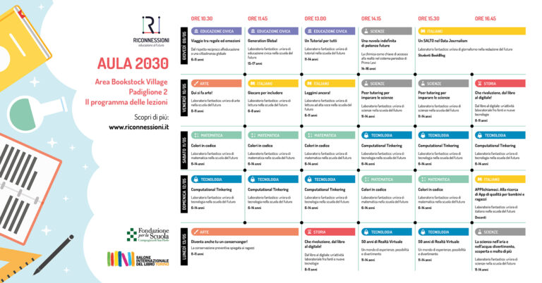 Programma Salone del Libro 2019 | Notizia Riconnessioni