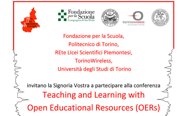 Conferenza Teaching and learning with Open Educational Resources | Notizia Riconnessioni