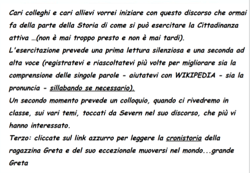 I ragazzini salveranno il mondo | Attività didattica Riconnessioni