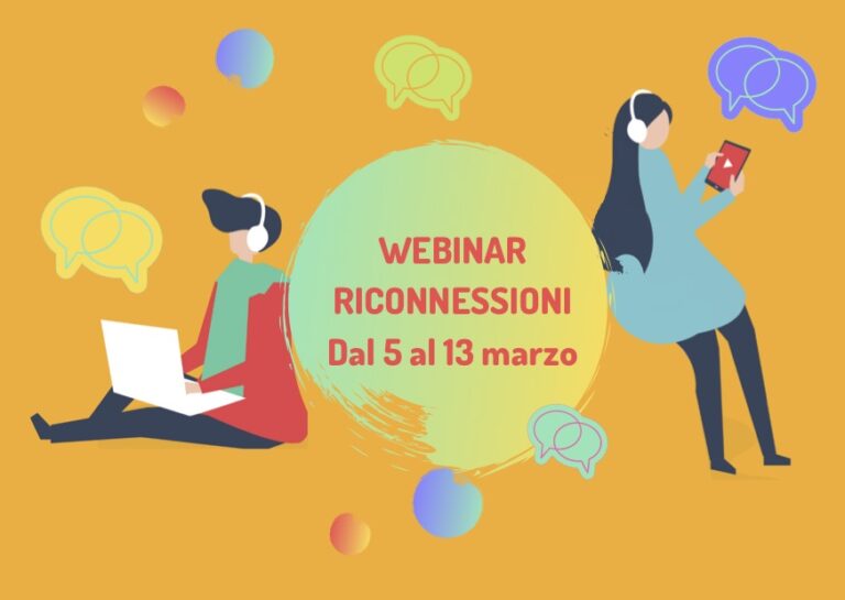 Webinar Riconnessioni marzo 2020 | Notizia Riconnessioni